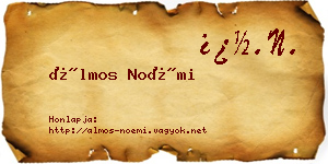 Álmos Noémi névjegykártya