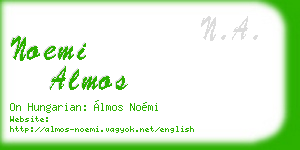 noemi almos business card